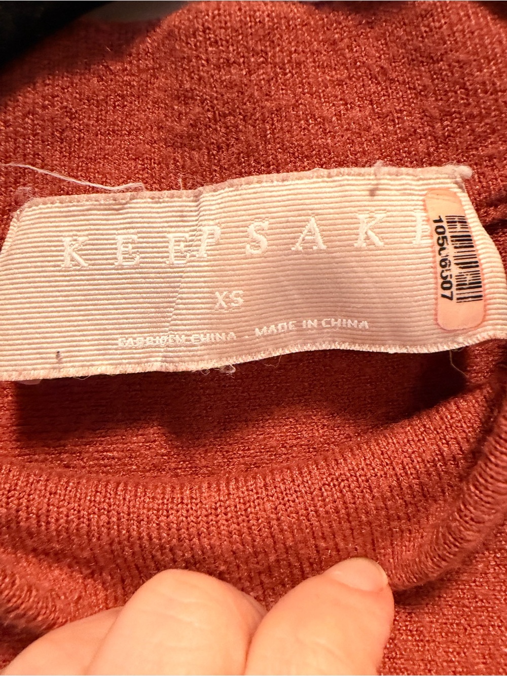 KEEPSAKE the Label Mock Neck Bell Sleeve Top - Rust - Picture 2 of 5